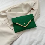 Wholesale Women Simple Solid Color Felt Envelope With Purses - Image 7