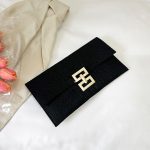 Wholesale Women Simple Solid Color Flap Metal Latch Large Capacity Rectangular Purses - Image 7