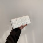 Wholesale Women Fashion Shiny PU Zipper Rectangular Purses - Image 7