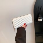 Women Fashion PU Large Capacity Zipper Rectangle Purses - Image 7