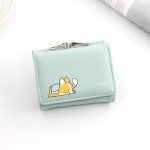 Women Short Cartoon Puppy Coin Tri-Fold Wallet - Image 6