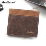 Men Frosted Color Blocking Three Fold Coin Wallet - Image 7