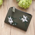 Women Mini Embroidered Zipper Wallet - Image 7