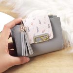 Leaf Women Clutch Tassel Pendant Wallet - Image 7