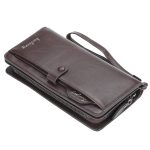 Retro Business Men Wallet Large Capacity Multifunctional Zipper Mobile Phone Bag Clutch Bag - Image 7