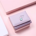 Women Basic Cute Dinosaur Pattern Folding Buckle Design PU Wallet - Image 6