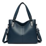 Women Fashion Casual Solid Color Large Capacity Handbag - Image 6