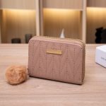 Women Fashion Solid Color Quilted Zipper Pu Wallet - Image 7
