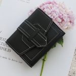 Women Fashion Solid Color Tri-Fold Compact Wallet - Image 13