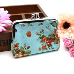 Women Fashion Vintage Double Layer Rose Canvas Compact Wallet - Image 24