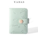 Women Fashion Fresh Floral Embossed Folding Pu Wallet - Image 7