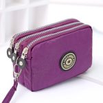 Women Fashion Casual Solid Color Zipper Nylon Wallets - Image 7