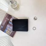 Women Simple Solid Color Flap PU Mini Wallet - Image 7