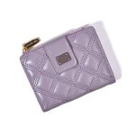 Women Fashion Simple Quilted Zipper Mini Wallet - Image 7