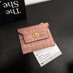 Women'S Fashion Simple Crocodile Lock Mini Wallet - Image 7