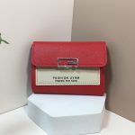 Women Minimalist Trifold Flap Mini Wallet Card - Image 7