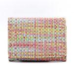 Women Fashion Multifunctional Straw Woven Folding Wallet - Image 7