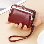 Wholesale Women Simple Multi-Card Buckle PU Wallet - Image 7