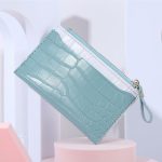 Women Fashionable Simple Crocodile Pattern Zipper Multi-Card Slot Wallet - Image 7