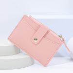 Women Fashionable Simple Multi-Card Zipper PU Wallet - Image 7
