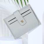 Women Simple Fashion Solid Color Drawstring Snap Wallet - Image 7