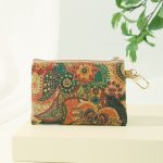 Wholesale Women Fashion Vintage Cashew Watermelon Floral Print Square Zipper Wallet - Image 7