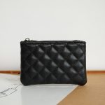 Women Fashion Rhombic PU Square Zipper Wallet - Image 7