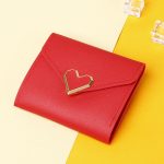 Women Fashion Heart Shape Flap Square Mini Wallet - Image 7