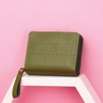 Wholesale Women Fashion Solid Color PU Zipper Mini Square Wallet - Image 6