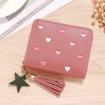Wholesale Women Fashion Casual Heart Pattern PU Zipper Wallets - Image 7