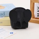 Wholesale Women Fashion Casual Solid Color Elephant Pattern PU Zipper Wallets - Image 7