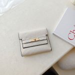 Wholesale Women Simple Solid Color Pu Leather Three-Fold Wallet - Image 4