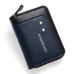 Wholesale Men Fashion Splice Multi-Card Zipper Wallet - Image 5