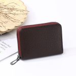 Wholesale Fashion Simple Solid Color Multi-Functional Card Bag Zipper Wallet - Image 6