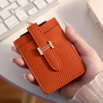 Wholesale Women Simple Thin Lichee Pattern Card Bag Wallet - Image 5