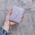 Wholesale Simple Solid Color 3 Fold Tassel Wallet - Image 7