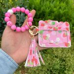 Wholesale Fashion Printed Silicone Bead Tassels Bracelet Pu Leather Wallet - Image 3