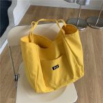 Wholesale Women Fashion Large Capacity Fashion Printed Shopping Bag Canvas Tote Bag - Image 14