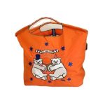 Wholesale Women Fashion Nylon Embroidered Large Capacity Canvas Shopping Bag - Image 7