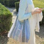 Wholesale Summer Women Simple Sweet Small Tiny Flower Print Canvas Shopping Tote Bag - Image 7