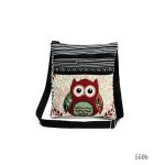 Wholesale Women'S Ethnic Double Zip Owl Print Shopping Bag - Image 14