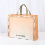 Wholesale Fashion Gradient Color Letter Printing Non-Woven Shopping Bag - Image 2
