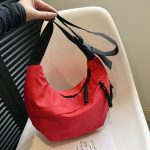 Wholesale Women Simple Casual Solid Color Canvas Shoulder Bag - Image 6