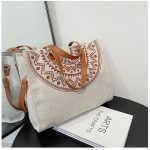 Wholesale Women Casual Design Canvas Shoulder Handle Tote Bag - Image 7