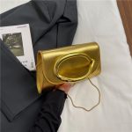 Wholesale Women Fashion Casual Solid Color Metal Buckle Simple Chain Crossbody Bag - Image 6