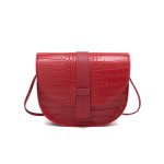 Women Fashion Crocodile Pattern Flap PU Crossbody Bag - Image 5
