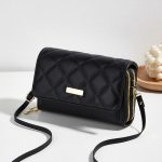 Wholesale Women Fashion Casual Solid Color Double-Layer Embroidered Crossbody Bag - Image 6