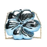 Wholesale Women Fashion Flower Shaped Metal Crossbody Chain Bag - Image 7