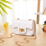 Wholesale Women Fashion Simple Solid Color Flap Metal Buckle Mini Chain Shoulder Crossbody Bag - Image 7