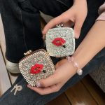 Wholesale Mini Square Acrylic Round Fashion Crossbody Rhinestone Bag - Image 6